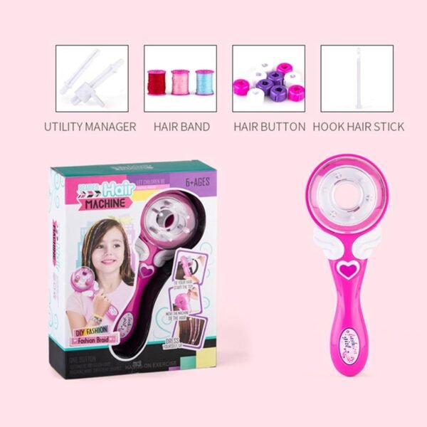 6148brW1gsL._SL1500_.jpg Automatic Hair Braider, Electric Hair Braider Machine,Hair Styling DIY Convenient Twist Braid Hair Braiding Tool for Girl's Headdress, Automatic Hair Braider,DIY Hair Decorations Styling Tools Kit