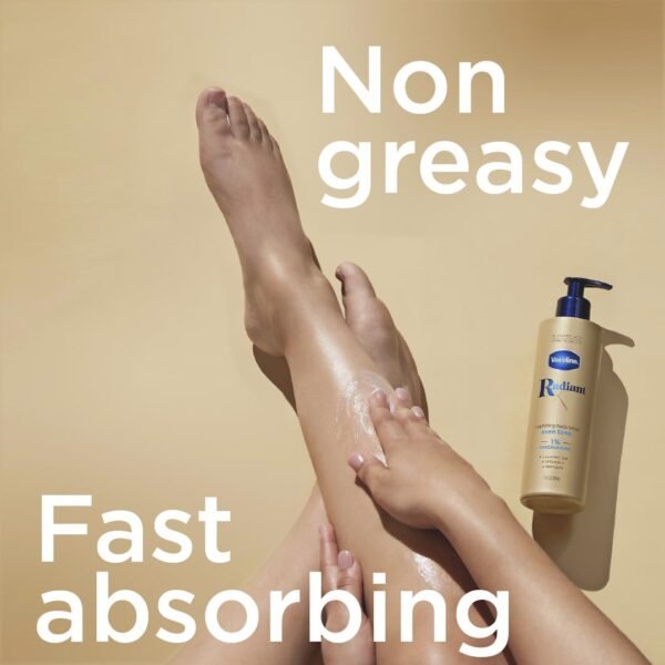 Vaseline Radiant X Even Tone Nourishing Body Lotion With 1% Niacinamide, Coconut Oil, Vitamin C, & Peptides 11 oz