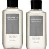 Bath and Body Works 2 Pack Graphite 2-in-1 Hair + Body Wash 10 Oz.
