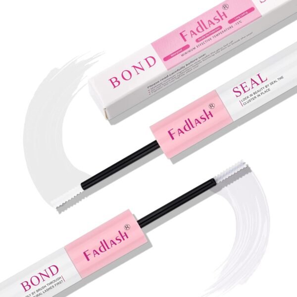 614iD3JyCiL._SL1500_.jpg FADLASH Lash Bond and Seal 10ml Individual Lashes Glue and Seal Super Strong Hold DIY Lash Extension Kit Hold 48-72 Hours Waterproof Cluster Lash Glue Eyelash Extension Kit