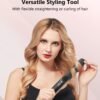 614kowo18YL._AC_SL1500_.jpg Hair Straightener, 1 Inch Flat Iron Straightener and Curler 2 in 1, Titanium Ceramic Ionic Dual Voltage Straightener with Anti-Iron Silicone for Less Frizz, Shinier & Smoother Hair