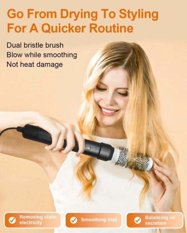 614o1gd9vLL._AC_SL1213_.jpg Diffuser Hair Dryer Brush, 7 in 1 Air Wrap Hair Styler, 1400 Watts Blow Dryer for Women, Hair Care Styling Tools, Auto Curling Iron, Multi Hair Styler for Fast Drying Curling Straightening Volumizing