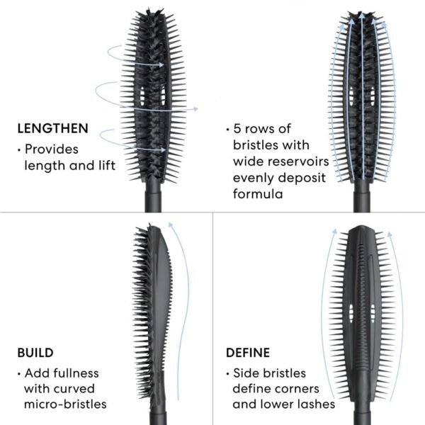 bareMinerals Strength & Length Serum-Infused Black Mascara with Plant-Based Lash Serum, Lengthens, Lifts + Defines Lashes for Healthier Lashes, Vegan