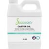 Soapeauty Cold Pressed Castor Oil | 100% Pure Natural USP Grade Promotes Healthy Skin & Hair | Hexane Free | Thickens Eyebrows & Lengthens Eyelashes | 32 fl oz