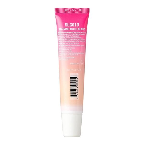 615cFhExEnL._SL1500_.jpg Ruby Kisses pH Lip Gloss, Pink Tinted Lip Balm Stain, Mood Color Changing Lipstick with Mango Butter for Long-Lasting Hydration, Lightweight Non-Sticky Shine, Fuller & Smoother Lips