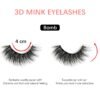 False Eyelashes 5 Pairs - Professional Reusable 3D Mink Lashes - Handmade Natural Thick Fluffy Fake Eyelashes with Stainless Steel Eyelash Tweezers (Bomb)