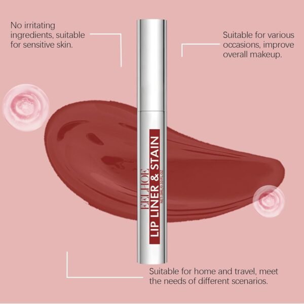 615iG4LrgtL._SL1500_.jpg Peel Off Lip Stain Tattoo Set, 3 Colors Peel Off Lip Liner, Removable Lip Liner Set, Matte Finish Waterproof Lip Liner Pencil, Transfer-proof Peel Off Lip (3Colors/Set, B)
