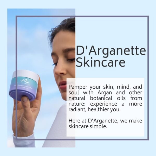 615pWH3wpgL._SL1080_.jpg D'Arganette Sweet Dreams Sleeping Mask with Antioxidant-rich Argan Oil, Peptides, and Niacinamide– Radiance Boosting Hydrating Face Moisturizer For Dry Skin - 3.4 oz- Made In USA