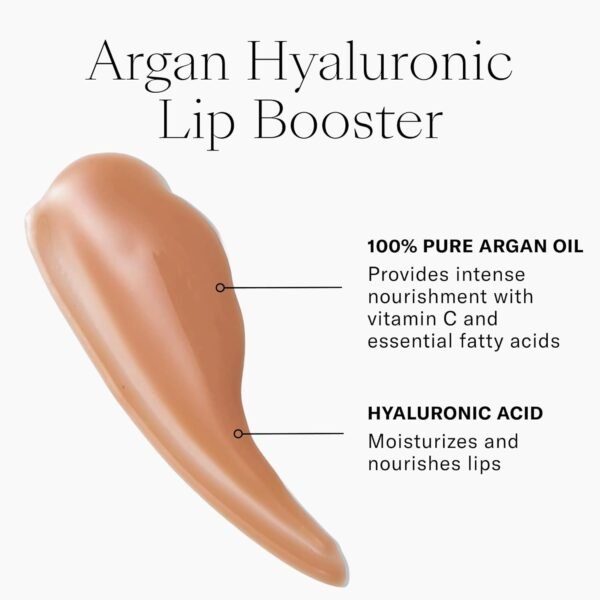 615tpr-f12L._SL1500_.jpg Josie Maran Lip Exfoliator Scrub & Plumping Lip Gloss - Argan Sugar Scrub Lip Butter in Crystal Clear & Hyaluronic Lip Booster in Happy - Buff Away Dry Skin for Soft Lips (2 Piece Lip Care Kit)