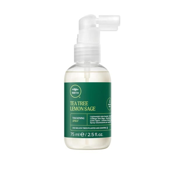 Tea Tree Lemon Sage Thickening Spray, Builds Body + Boosts Volume, For Fine Hair