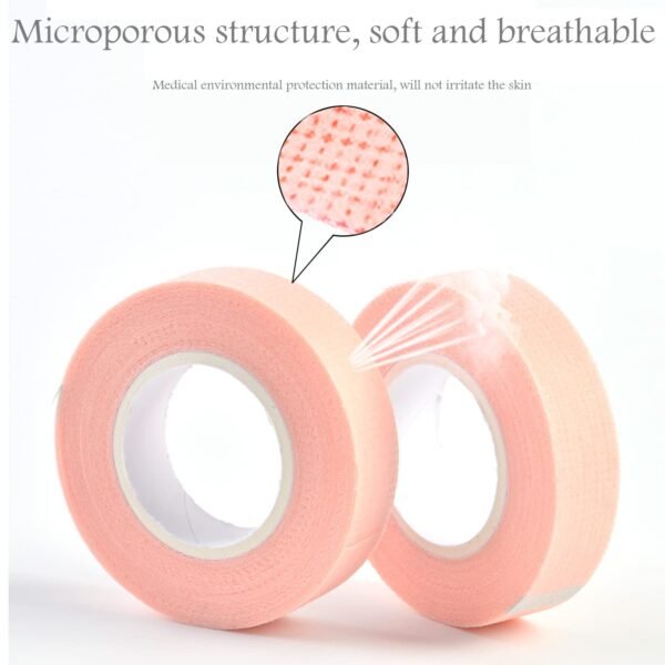 616NC1MRsL._SL1500_.jpg 6 Rolls Eyelash Tape,Adhesive Fabric Eyelash Extension Tape,Breathable Micropore Fabric Tape for Eyelash Extension Supplies,9 m/10 Yard Each Roll (Pink)