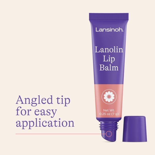 Lansinoh Lanolin Lip Balm, 4 Pack, 0.25 oz Each, Ultra-Moisturizing Lip Care with Natural Lanolin for Dry, Chapped Lips