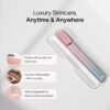 Solawave 4-in-1 Skinware Wand - Upgraded Radiant Renewal with Facial Massager, Red Light, Galvanic Current, and Therapeutic Warmth Anti-Aging Beauty Device (Blue/Pink Ombre)