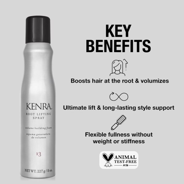Kenra Root Lifting Spray 13 | Volumizing Foam | Medium Hold | Ultimate Lift & Lasting Style | Boosts Hair At The Root | Provides Flexible Fullness Without Weight or Stiffness | All Hair Types