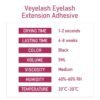 VEYES INC Lash Glue 5 ML 1-2 Sec Drying Time 8 Weeks Bonding Eyelash Extension Glue Black Adhesive for Professional Use Only