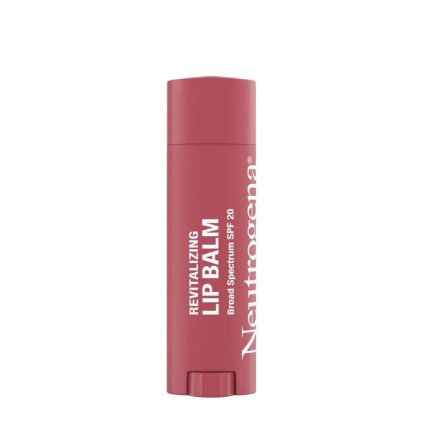 617y79uy2NL._SL1500_.jpg Neutrogena Revitalizing Tinted Lip Balm Broad Spectrum SPF 20 Sunscreen, Moisturizing Lip Balm with a Sheer Tint for Softer, Smoother, Healthier-Looking Lips, Sheer Sunny Berry 30, .15 oz