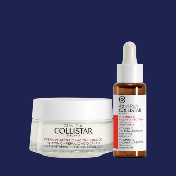 618ynwJ0HL._SL1500_.jpg Collistar Attivi Puri Vitamin C Serum + Alpha Arbutin Face Drops for Anti-Ageing Moisturising Effect, Also for Sensitive Skin, Free from Silicone, Alcohol and Dyes 30 ml