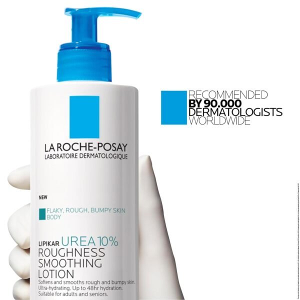 618G8XmGN4L._SL1500_.jpg La Roche-Posay Lipikar Urea 10% Roughness Smoothing Lotion, Body Lotion For Dry Skin With 10% Urea + Shea Butter + Allantoin, Rough And Bumpy Skin Lotion, Softens & Smooths Skin With 1 Application