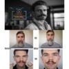 618bUm0K23L._SL1000_.jpg Moustache Training Wheels, 2 Pair Set - Size L & Size S Mustache Curler, Hair Styling Tool for Handlebar Mustache, Perfect Gentleman's Gift