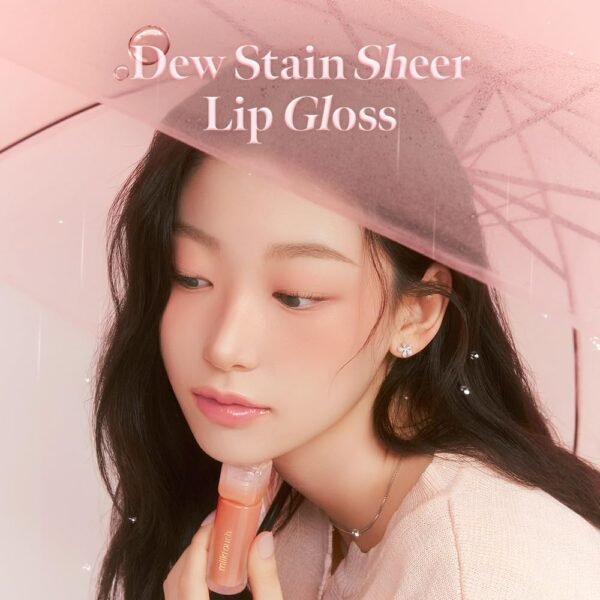 619-MjhebdL._SL1000_.jpg MILKTOUCH Dew Stain Sheer Lip Gloss (06 Rose Demure, 0.14 Fl Oz (Pack of 1))