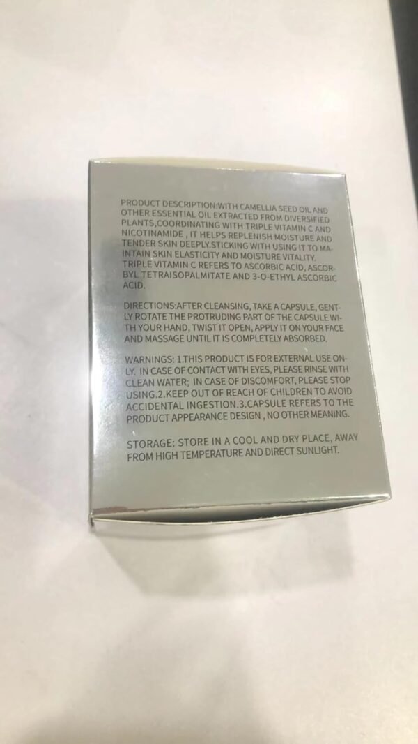 619IrVweDTL._SL1500_.jpg Triple Vitamin C Dark Spots Correction Capsules Serum For Face,Camellia VE Anti-Aging Essence For Women Camellia Niacinamide serum For Women To Tighten Sagging Skin And Reduce Fine Lines