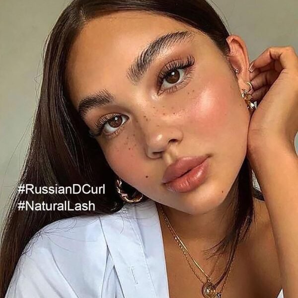 619VYa6r8EL._SL1000_.jpg False Eyelashes Clear Band Natural Lashes Wispy Cat Eye 15mm Russian D-Curl Lashes Extension Strip Eyelashes Pack by Kiromiro