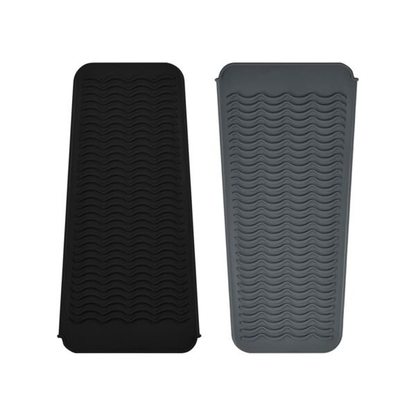 2 Pack Silicone Heat Resistant Travel Mat Pouch for Straighteners, Curling Wands, Flat Irons, and Hot Hair Styling Tools