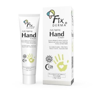 619Z2m3alKL._SL1200_.jpg FIXDERMA Anti Ageing Hand Cream for Women & Men | Ceramide Moisturizer | Hyaluronic Acid Cream | Hand Cream for Dry and Rough Hands | Shea Butter | Cream for Itchy Hand | All Skins Types - 30g