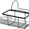 iDesign Metal Over the Bath Caddy Basket, The Everett Collection – 12.08” x 10.2” x 6.64”, Matte Black
