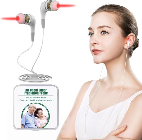 Red Light Therapy for Ears, USB Ear Care Red Light Device for Daily Use, Portable Red Light Ear Therapy Device to Promote Ear Comfort and a Soothing Experience