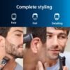 Philips Norelco Multigroom 3000 Series, All-in-One Trimmer, Beard Trimmer and Hair Clipper, 15-Piece Men's Grooming Kit for Head, Beard, Face, Nose, Ears, No Blade Oil Needed, Soft Pouch, MG3770/40
