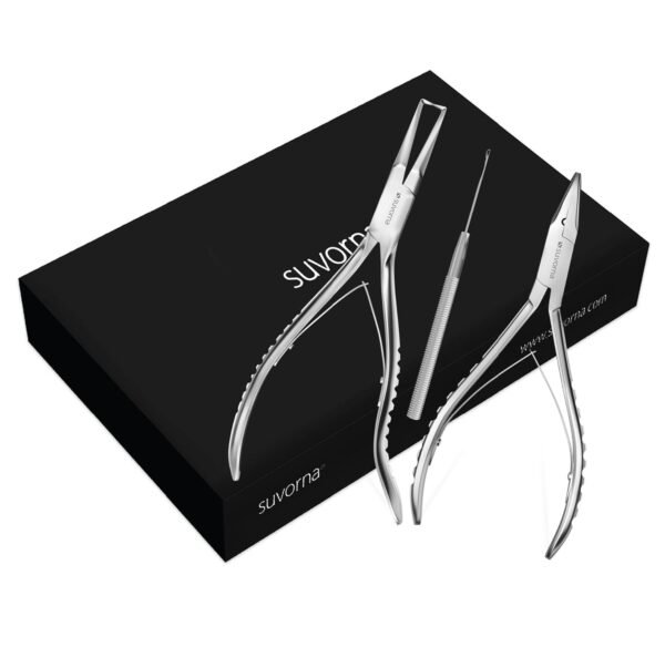 Hair Extension Tools & Microlinks Hair Extensions Kit for Micro link & Micro Ring - Beads Opener, Beads Closener & Needle Hook Tool Kit - Japanese Steel Professional Hair Loop & Styling Tool