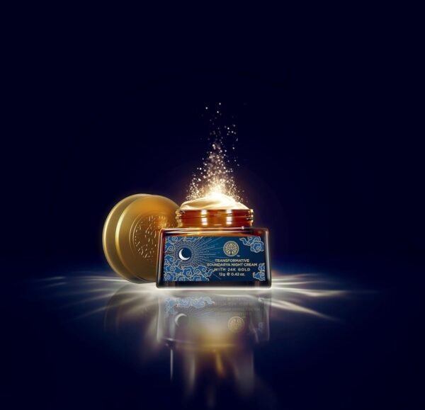 61AzA0GMU4L._SL1500_.jpg Forest Essentials Transformative Soundarya Anti Ageing Night Cream with 24K Gold | For Dry & Dehydrated Skin | With Bakuchiol & Hyaluronic Acid | Moisturising and Hydrating