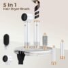 Hair Dryer Brush 5 in 1, Negative Ion Blow Dryer Brush Set Upgrade Hot Air Brush As A Gift for Straight/Curl/Drying/Smoothing Air Styler Curling Wrap Air Curler, Curling Iron Hair Styling Tools