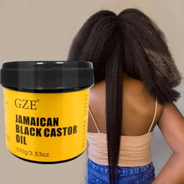 61BRgWdnuzL._SL1000_.jpg GZE Jamaican Black Castor Oil for Hair Growth Grease and Damaged Dry Scalp - Hair Grease for Men and Women Eyebrow & Eyelashes Nourishment, and Skin Hydration