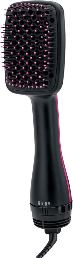 61BVZDt-vkL._AC_SL1500_.jpg REVLON One-Step Hair Dryer and Styler, All-in-One Detangling and Straightener Brush for Salon-Quality Smooth, Straight Hair, More Shine and Less Frizz, Black