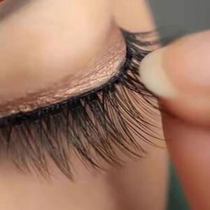 40 Pieces Fake Lashes No Glue Apply False Lashes Eyelash Self Adhesive Lash Strips for Fake Eyelashes Extension Supplies Suitable for All Strip