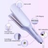 61C-fazwJ1L._AC_SL1500_.jpg Hair Crimper,2 Barrel Curling Iron Anti-Scald,1.25Inch/32mm Rapid Heating Wave Iron,Crimper Hair Tool,5 Temp Adjustable Curling Wand