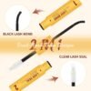 QUEWEL Lash Bond and Seal, 2 in 1 Lash Cluster Glue 10ML Eyelash Glue Waterproof Lash Bond and Seal Strong Hold for DIY Lash Extensions at Home