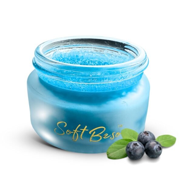 61CONtSB6ZL._SL1500_.jpg SoftBeso by AlignerOff Sugar Lip Scrub – Blueberry Lip Exfoliator & Moisturizer for Dry, Chapped Lips – Hydrating Sugar Scrub for Smooth Lips – For Men & Women – Ideal for Gifting