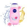 Nivea Bath Shower Water Lily Oil, 250 ML, Moisturizing Skin Cleanser with Oil Pearls and Water Lily Fragrance