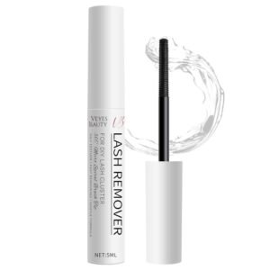 61CX43z9J5L._SL1500_.jpg VEYESBEAUTY Cluster Lash Glue Remover 5ML Eyelash Remover for DIY Lash Extensions at home Clear Remover for Self-application Individual Lashes