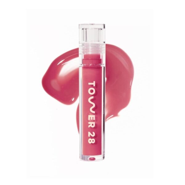 61CkI7jQISL._SL1500_.jpg Tower 28 ShineOn Milky Lip Jelly, COCONUT, Non-Sticky, Hydrating Vegan Lip Gloss in Milky Rosy Pink, Apricot and Raspberry Seed Oil, Moisturizing, Clean, Cruelty Free