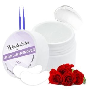 61DwzUprzJL._SL1500_.jpg Lash Remover for Eyelash Clusters and Extensions: For Salons & DIY, 10ml Cream, Effectively, Low Irritation for Sensitive Skin, Rose-flavored, 250123