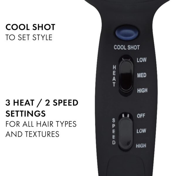 61EyuDcwmL._SL1500_.jpg Hot Tools Pro Artist Turbo Styling Hair Dryer | Lightweight and Quiet, Silver/Black, 1 Count (Pack of 1)
