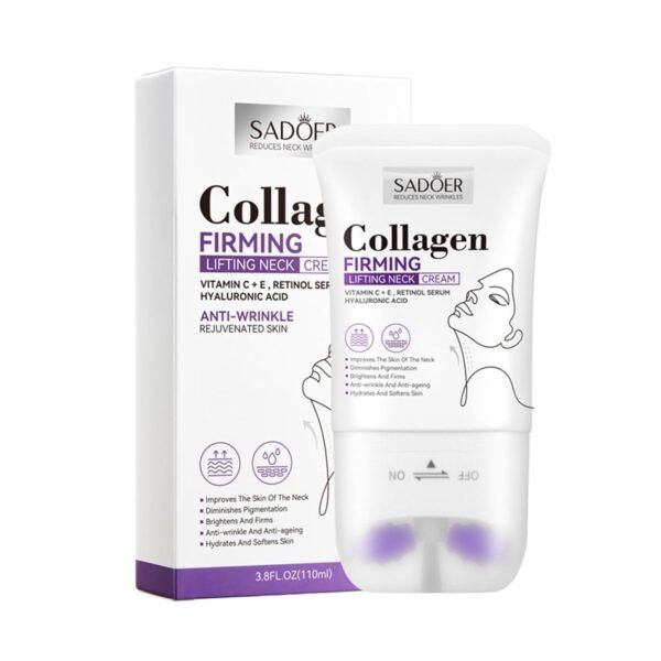 Neck Cream,Neck Creams for Firming Roller,Neck Creams for Tightening Best for Older Women,Relieve Edema In The Neck,Reduce Wrinkles Fine Lines and Double Chin,Firm and Lift Sagging Skin,(1PCS）