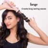 61ENq2Ggb6L._AC_SL1200_.jpg L'ANGE HAIR Ondulé 32 MM Titanium Curling Wand | Professional Hot Tools Curling Iron 1.25 Inch | Salon Hair Styling Wands for Beach Waves | Best Hair Curler Wand for Frizz-Free, Lasting Curls