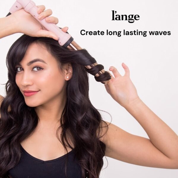 61ENq2Ggb6L._AC_SL1200_.jpg L'ANGE HAIR Ondulé 32 MM Titanium Curling Wand | Professional Hot Tools Curling Iron 1.25 Inch | Salon Hair Styling Wands for Beach Waves | Best Hair Curler Wand for Frizz-Free, Lasting Curls