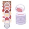 61ETO0mVJL._SL1500_.jpg 6-in-1 Stackable Travel Makeup Kit by Subtl Beauty | New Lip Glaze, Eyeshadow, Highlighter, Lip + Cheek, Blush, Shine Control | Includes Mirror & Brush | Compact Makeup for On the Go