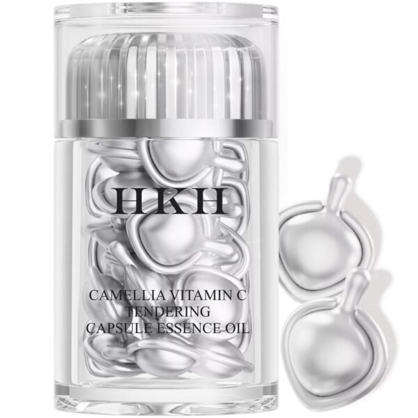 61EbUxj364L._SL1200_.jpg Triple Vitamin C Dark Spots Correction Capsules Serum For Face,Camellia VE Anti-Aging Essence For Women Camellia Niacinamide serum For Women To Tighten Sagging Skin And Reduce Fine Lines